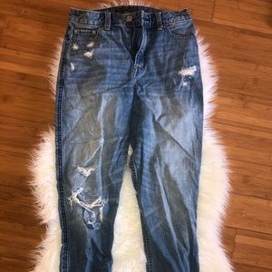 Distressed Mom Jeans